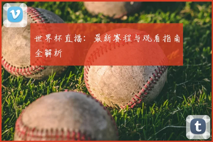 世界杯直播:最新赛程与观看指南全解析